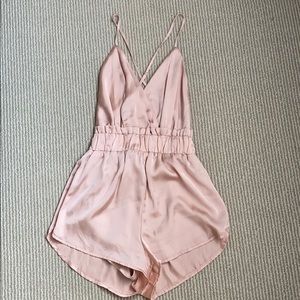 Fashion Nova Romper in Dusty Rose 💕